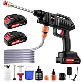 Dibaful Akku Hochdruckreiniger 1500W 21V 60 Bar | Akku-Waschanlage Tragbarer...