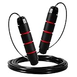 Bzavor Springseil Speed Rope Verstellbar, Springseil Erwachsene Fitness mit...