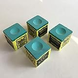 Tweeten 4 x grüne dreieckige Kreide für Billard