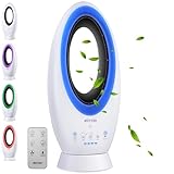 Echos®- 2-in-1 Design Akku Turmventilator Standventilator mit Fernbedienung...