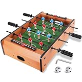 WIN.MAX Mini Tischfussball, Tragbarer Leichter Tischfußball,...