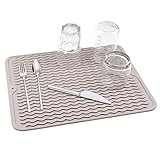 Abtropfmatte Geschirr 40 x 30 cm, Abtropfmatte Spüle, Geschirr Trockenmatte...