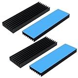 4 Stück Aluminium Kühlkörper,M2 SSD Kühlkörper, Kühler-Set Heatsink,M.2...