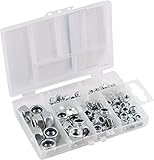 Connex Sicherungsmuttern-Sortiment 120-teilig - Diverse Größen im Set (M3, M4,...