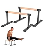 Parallettes, Großer Push Up Bar & & Dip Barren, Liegestützgriffe Holz für...