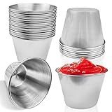 Lovesmile 20 Stück Dip Schälchen Edelstahl, Kleine Schälchen, Sojasauce...