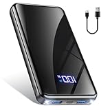 Power Bank,20000mAh Powerbank Schnelllade 22,5W USB-C PD3.0 & QC4.0 Tragbarer...