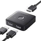 Anker HDMI-Switch, 4K @ 60 Hz, bidirektionaler Switch, 2-in-1-Ausgang mit...