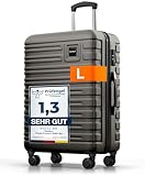 Travely Polycarbonat Koffer Groß 67cm L - 60L Innenvolumen - sehr robuster...