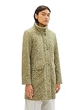 TOM TAILOR Denim Damen 1037586 Boucle Mantel mit Stehkragen, 32507-dark pear...