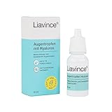 Liavince Augentropfen gegen trockene und gestresste Augen, mit Hyaluron, 10 ml,...