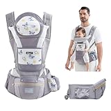 IULONEE Baby-Tragetasche Babytrage Neugeborene Ergonomische Babytrage Hüftsitz...