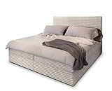Masseno Boxspringbett PISA 160x200 cm Komplett-Set mit Matratze und Topper,...
