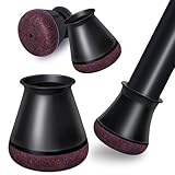 24 Stück Stuhlbeinkappen,Schwarz Schutzkappen für Stuhlbeine Mit...