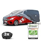 WALSER Premium Abdeckplane Auto All Weather Plus, Abdeckplane wasserdicht, Bus...