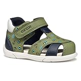 Geox Baby-Jungen B ZAPITO Boy Sandal, Pistachio/Navy, 21 EU