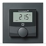 Homematic IP Smart Home Wandthermostat mit Luftfeuchtigkeitssensor, athrazit,...