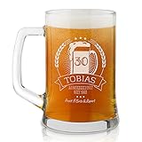 Maverton Bierkrug mit Gravur - personalisiert - 500 ml - Geburtstagsgeschenk...