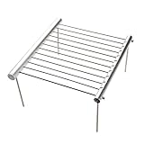 LOSMANN Tragbarer Campinggrill, Holzkohlegrill, Zerlegbarer Minigrill aus...