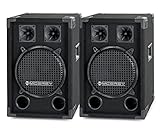 Paar McGreyDJ-1022 DJ PA Lautsprecher Box 25cm (10“) Subwoofer 800W (Passiv,...