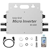 Balkonkraftwerk 800 Watt - Wechselrichter 800W IP65 Wasserdicht - Wechselrichter...