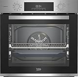 Beko BBIS12301XE b300 Einbau-Backofen 72 Liter, Multifunktionsofen mit 9...