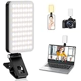 Selfie Licht mit 80 LED Lampenperlen, 3000-6500K 5 Lichtmodi Handylicht, 2000mAh...