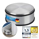 Designer Türstopper aus Edelstahl Gummi Türpuffer Türhalter Stopper 11x6cm...