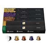 NESPRESSO ORIGINAL, Auswahl an Espresso Kaffees, Helle bis dunkle Röstungen,...