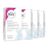 Veet PURE Kaltwachsstreifen mit Easy-Gelwax Technologie - Geeignet für sensible...