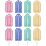12 Stück Eisformen Silikon,Eisformen Eis Am Stiel Wiederverwendbar,Eis Am Stiel...
