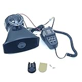 KATSU Auto Sirene 7 Ton 12V 100W Hupen Signalhörner mit Mikrofon, Autosirene...