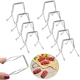 Roysmart 10 Stück Rouladenklammern aus Edelstahl, Wiederverwendbar Kohlrouladen...