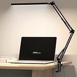 Meltrck Schreibtischlampe LED Dimmbar mit Klemmbefestigung - 1200 Lumen...