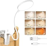 Bteng Leselampe Bett, 36 LED Klemmlampe mit Touch Dimmbar 6 Farben und 5...