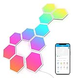 Govee Glide Hexagon LED Panel,10 RGBIC Smart Wandleuchte Innen Funktioniert mit...