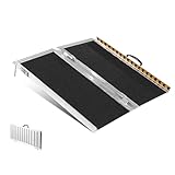 VEVOR Tragbare Rollstuhlrampe, 60,96 cm 363 kg Kapazität, rutschfeste,...