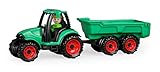 Lena Truckies Traktor mit Anhänger 38 cm, grün, Robustes Sandkasten...