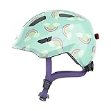 ABUS Kinderhelm Smiley 3.0 LED - Fahrradhelm mit Licht - tiefe Passform & Platz...