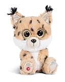 NICI GLUBSCHIS Luchs Lenzo 15cm - Schlenkernder Kuscheltier Luchs mit großen...