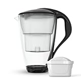 Dafi Crystal Wasserfilterkanne aus Glas 2L, Wasser Filtersystem zur Reduzierung...
