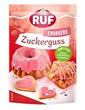 RUF Zuckerguss Erdbeer, sofort anwendbar als Glasur für Kuchen und Gebäck,...