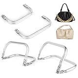 TNOMSNO 4 Stück Taschenrahmen Verschluesse, Aluminium Geldbeutel Rahmen, 2...