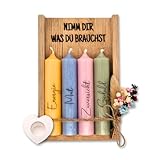 HolmCraft - Nimm dir was du brauchst | Kerzenset mit Kerzenständer |...