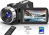 Delmodes 8K 64MP Videokamera Camcorder 18X Digitalzoom IR Nachtsicht Vlogging...