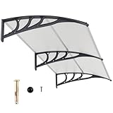 FANTASK Modernes Haustür Vordach 199x99 cm, Wetterfest & UV-beständig,...