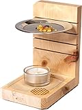 Dekobox Räucherstövchen - Duftbrenner aus Zirbenholz - höhenverstellbar