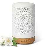 Earnest Living Aroma Diffuser für Ätherische Öle 100 ml - Weißer Keramik...