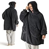 BEDSURE Hoodie Decke mit Ärmeln - Kuschelpullover als Geschenke für Männer -...