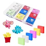 Realjoy 18 Stück Knetradiergummi, 4 x 3,5 cm Radiergummi Knete, 6 Farben...